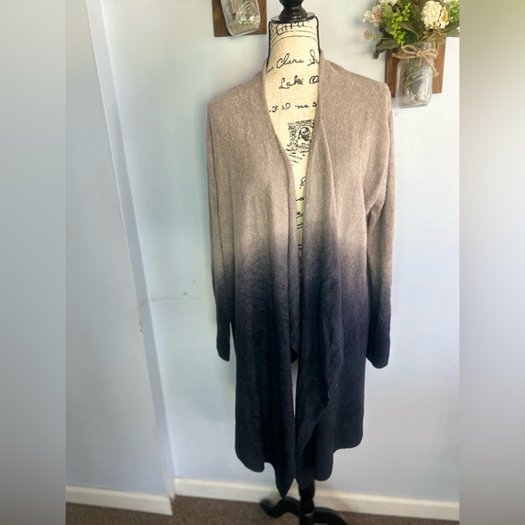 Barefoot dreams cardigan waterfall two tones  comfy‎ boho chic - Picture 2 of 8